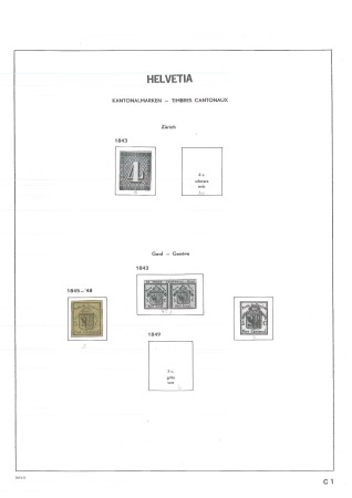 Stamp of Switzerland / Schweiz » Sammlungen 1850-1960 Gebrauchte Sammlung in Davo Album. einige