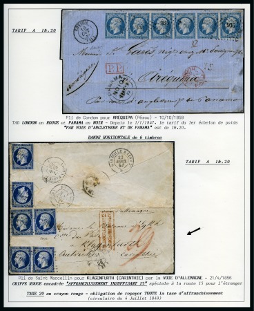 Stamp of France L'utilisation du 20c Empire Non dentelé : les tarifs