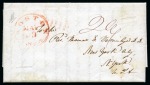 Stamp of Persia » Postal History 1844 (3.3) Folded disinfected entire from Joseph son of George of Gavalan in Oroomiah (Orumiah) mission