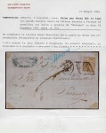 5b on Rose, postal forgery type II, showing large margins