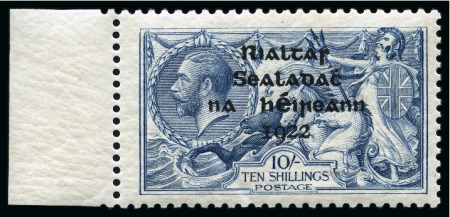 Stamp of Ireland » 1922 (Jul-Nov) Thom Overprints (T25-T41) 1922 (Jul-Nov) Thom 2s6d to 10s complete mint nh set of three, 5s light