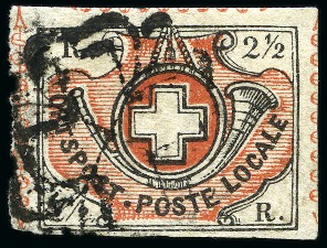 Stamp of Switzerland / Schweiz » "Waadt", "Neuenburg", "Winterthur" Winterthur mit schwarzer Zürcher Raute entwertet,