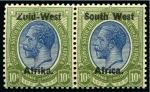 Stamp of South West Africa 1923-30, Mint collection on album pages incl. 1923 Setting I 1/2d to £1 set and 1923 Setting II 5s to £1