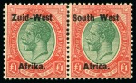 Stamp of South West Africa 1923-30, Mint collection on album pages incl. 1923 Setting I 1/2d to £1 set and 1923 Setting II 5s to £1