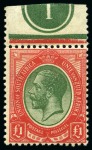 Stamp of South Africa » Collections, Lots etc. 1910-48, Mostly mint collection on album pages incl. 1913-24 set of 15 to £1 with extras incl. two extra 5s, two extra 10s and shade of the £1