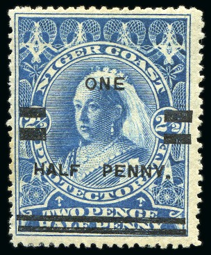 Stamp of Nigeria » Lagos 1892-98. Mint collection on album pages incl. 1894 1/2d on 2 1/2d