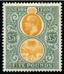 Stamp of Sierra Leone 1859-1933, Mostly mint collection on album pages incl. 1912-21 set to £5 and 1921-28 set to £5