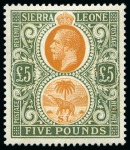 Stamp of Sierra Leone 1859-1933, Mostly mint collection on album pages incl. 1912-21 set to £5 and 1921-28 set to £5