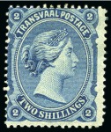 Stamp of South Africa » Transvaal 1877-1909, Mostly mint collection on album pages incl. 1900 £5 deep green cert. RPS