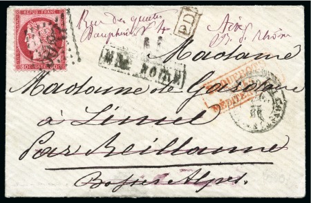 Stamp of Persia » Postal History 1835 (18.3) Folded entire from Shiraz to Fort William,