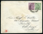 Abadan: 1919 Clean neat envelope, paying the single
