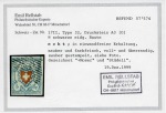 Stamp of Switzerland / Schweiz » Rayonmarken » Rayon I, hellblau, ohne KE (STEIN A3) Type 32 A3/O, farbfrisch und gut bis sehr gut gerandet
