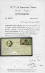 1881 Litho 1sh (5c) bright reddish violet & 1882 5sh green and dark green, neatly tied by TEHERAN cds