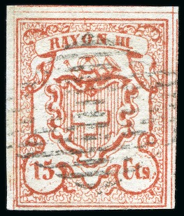 Stamp of Switzerland / Schweiz » Rayonmarken » Rayon III, kleine Ziffer (Cts.) Type 9, farbfrisch und gut bis sehr gut gerandet, leicht