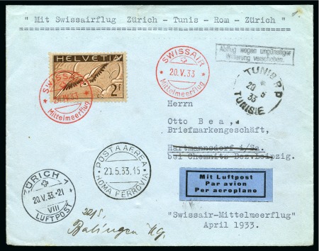 Stamp of Switzerland / Schweiz » Sammlungen 1926-80, Partie Briefe, meistens Flugpost, auch einige