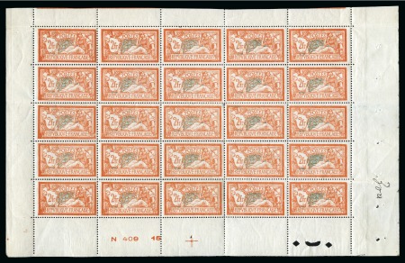 1907 Merson set of 3 values, 45c + 60c + 2f in complete