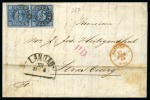 1849-1869, Group of 10 covers from Bavaria with five to foreign destinations