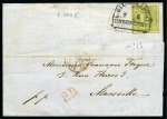 Stamp of German States » Bavaria 1849-1869, Group of 10 covers from Bavaria with five to foreign destinations