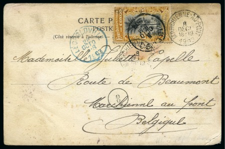 Stamp of Belgian Congo » Lado Enclave 1903 Picture postcard dated "Au Bord du Nile 7/9/03"