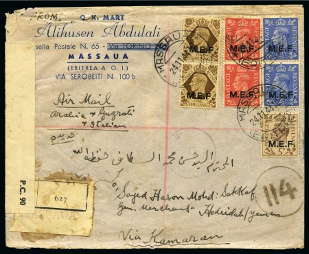 1901-1982 Attractive mixed accumulation of more than 140 covers and cards, showing strength in Middle East Forces