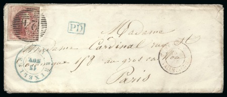 Stamp of Belgium » Belgique. 1849 Médaillons (filigrane encadré) - Émission COB N°5a, 40 cent. carmin-rose pâle très bien margé
