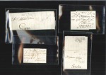 1714-1785 Attractive group of seven early letters