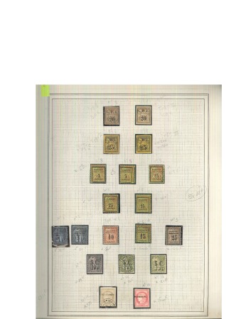 Stamp of Colonies françaises » Colonies Francaise Collections et Lots 1884-1953, Collection ancienne des DOM avec variétés,