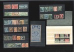 1857-1947, Used selection on stockcards incl. 1897 Columbus $1, $2 and $4, 1930 Zeppelin set, etc.
