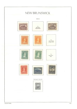 1859-1989 Collection in boxed Leuchturm album with extensive ranges including 1897 Jubilee set min and used