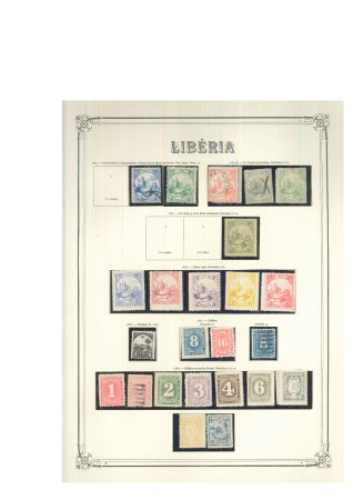 1860-1977, Attractive mint and used collection of Liberia