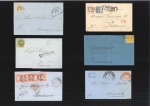Stamp of German States » Bavaria 1849-1869, Group of 10 covers from Bavaria with five to foreign destinations