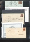 1856-1905, Mint & used collections on pages, highlights