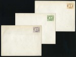 1869 Essay of Renard: Three stationery envelopes showing