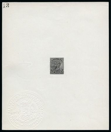 Stamp of Belgium » Belgique. 1883 Nouvelles valeurs (COB 38-41) Feuillets des « non émis » des 1 fr et 2 frs de