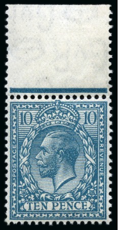 1924-26 Wmk Block Cypher 10d turquoise-blue mint nh with INVERTED WATERMARK variety