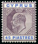 1902-04 Wmk CA 1/2pi to 45pi mint group with at least two of each value incl. shades