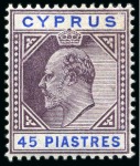 1902-04 Wmk CA 1/2pi to 45pi mint group with at least two of each value incl. shades