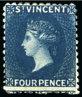 1877 4d. deep blue, fine unused part original gum