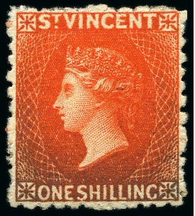 1880 (June) 1s vermilion, fine unused without gum