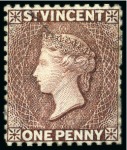 1882 Colour Trials 1d. orange-brown, perf 12, small part og