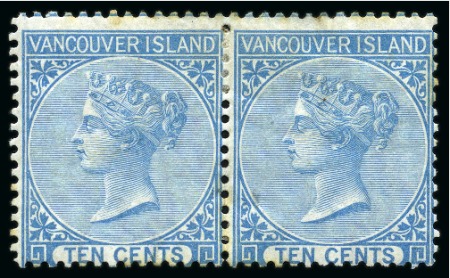 1865 5c Rose and 10c Blue in mint pairs