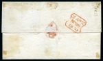 1840 (Sep 26) Wrapper sent locally within London with 1840 1d grey-black pl.1a FF tied by a crisp strike of an experimental black MC
