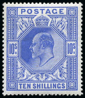 1911-13 Somerset House 10s blue mint nh