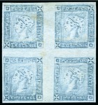 THE UNIQUE UNUSED BLOCK OF THE 1859 LAPIROT 2d ISSUE