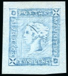 1859 Lapirot 2d blue, intermediate impression, unused without gum