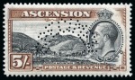 1934 Pictorial set of 10 with  SPECIMEN perfin (type D19), mint og