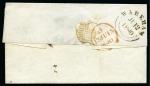 THE EARLIEST RECORDED USE OF PLATE 1b: 1840 (Jun 12) Wrapper from Wantage to London with 1840 1d black pl.1b GB