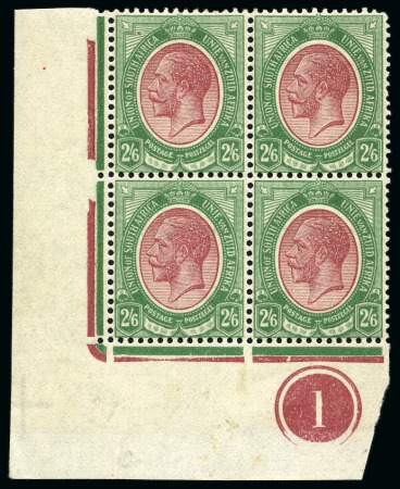 1913 King Head 2s6d purple and yellow green shade,