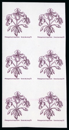 1974 Definitives Flowers 3c mint nh imperforate block