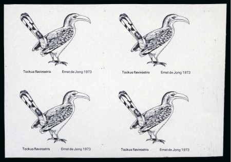 1974 Definitives Birds 20c mint nh imperforate block